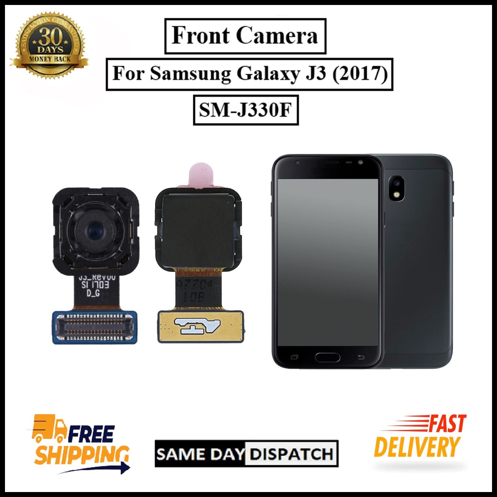 For Samsung Galaxy J3(2017)/SM-J330F Genuine Rear (Back) Main Camera Replacement