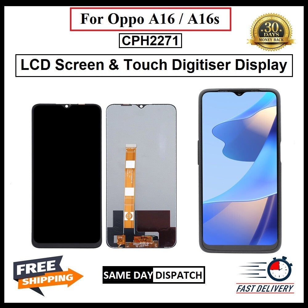 For Oppo A16 / A16s LCD Display Screen Touch Digitizer Replacement