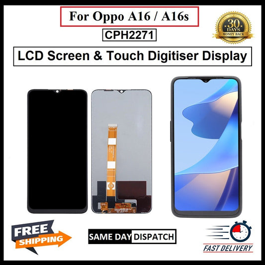 For Oppo A16 / A16s LCD Display Screen Touch Digitizer Replacement