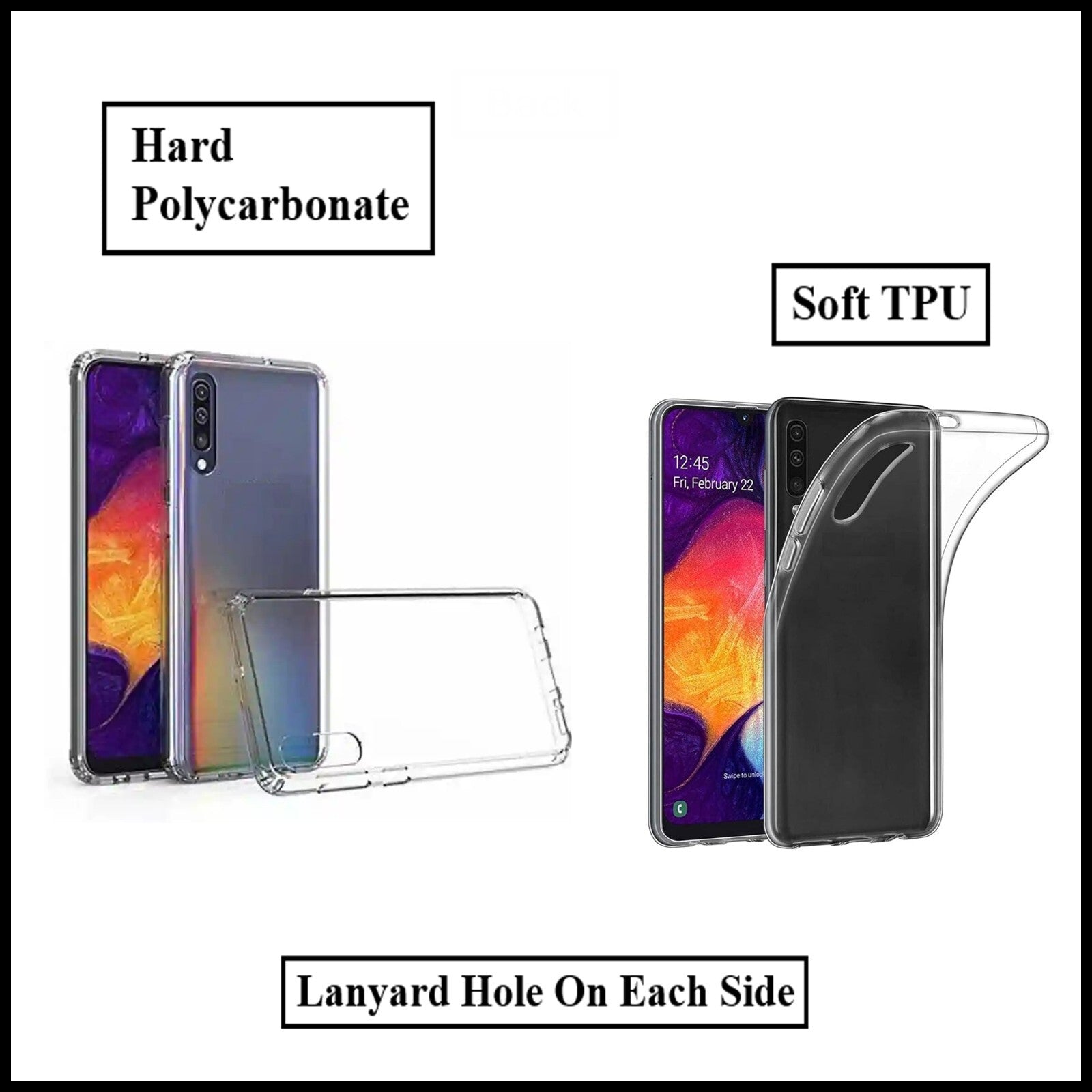 For Samsung Galaxy A30s Slim Clear Shockproof Gel Phone Cover