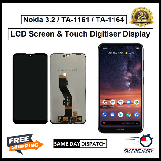 For Nokia 3.2 / TA-1161 LCD Screen Display Touch Digitizer Replacement Assembly 