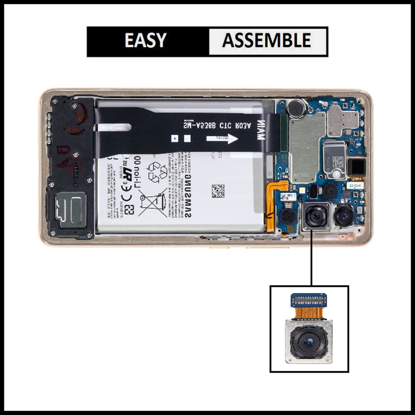 For Samsung Galaxy A53 5G / SM-A536B Genuine Rear (Back) Main Camera Replacement