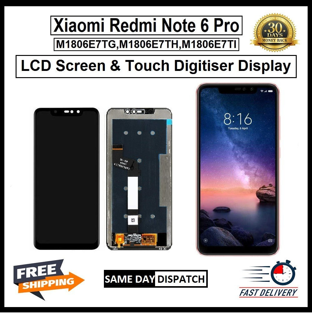 For Xiaomi Redmi Note 6 Pro LCD Display Screen Replacement