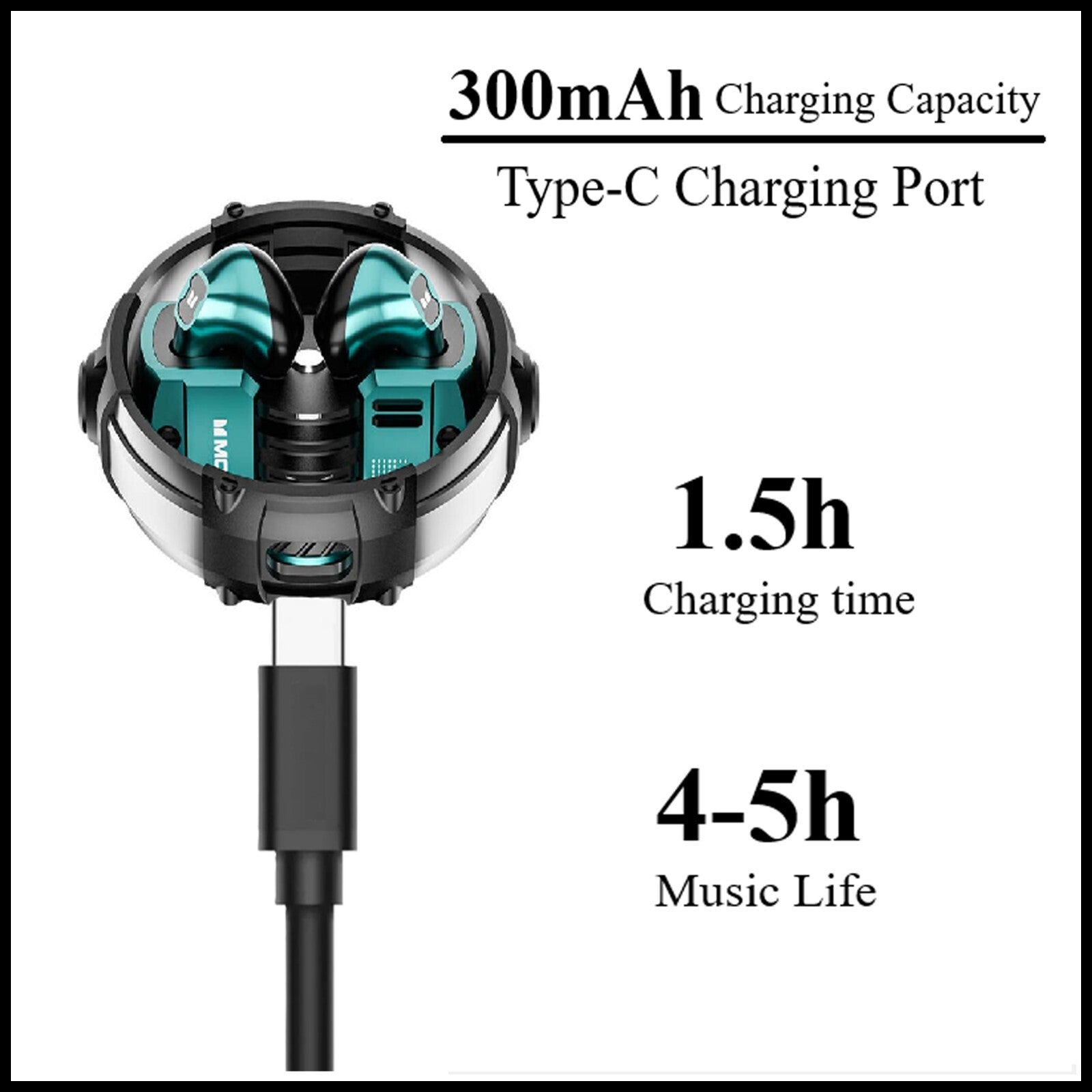 For Monster AIRMARS XKT10 Wireless Gaming Headphones With Noise Canceling & MIC