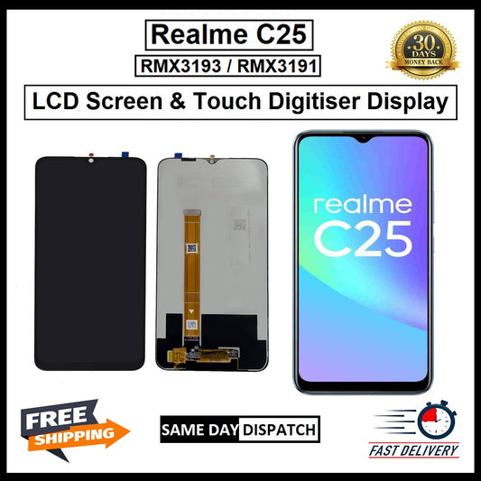 For Oppo REALME C25  LCD Display Touch Screen Digitizer Replacement