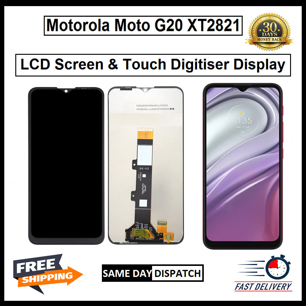 Motorola Moto G20 XT2821 Display Screen Touch Digitizer Replacement LCD
