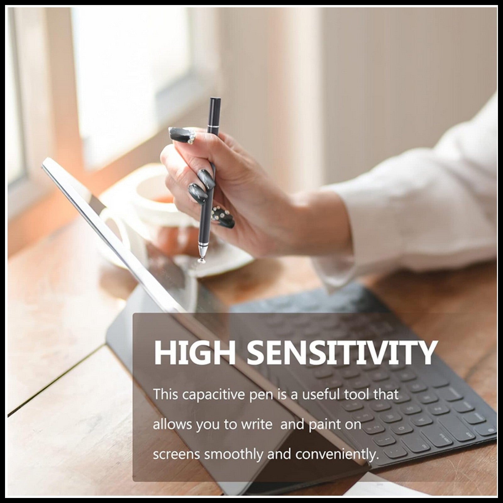 For Dadu Passive Capacitive Stylus Pen With Extra 2 Replaceable Tip