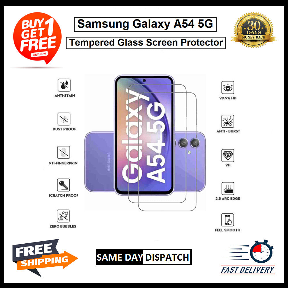 For Samsung A05/A05S/A15/A25 5G / A15 5G/ A34 5G/A54 5G Tempered Glass Protector