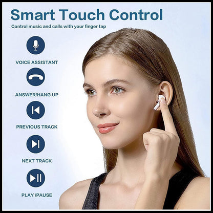 For Dadu Smart Wireless Bluetooth Stereo Earphones-White