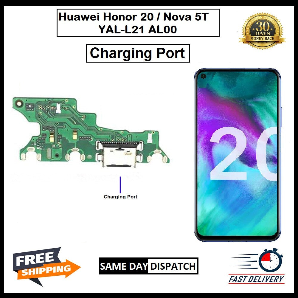 For Huawei Honor 20 / Nova 5T YAL-L21 USB Replacement Charging Port Board Flex  