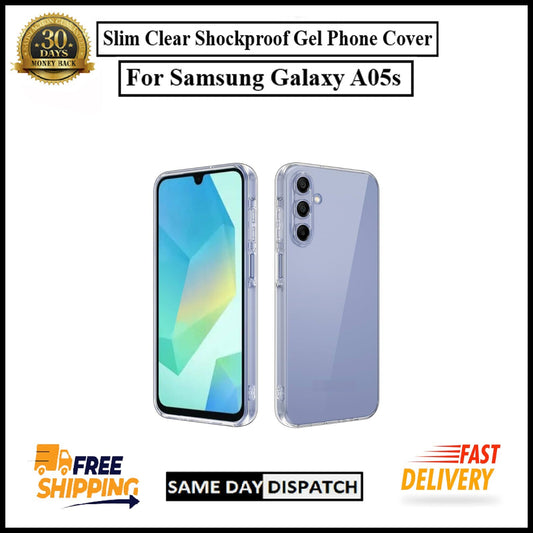 For Samsung Galaxy A05s Slim Clear Shockproof Gel Phone Cover
