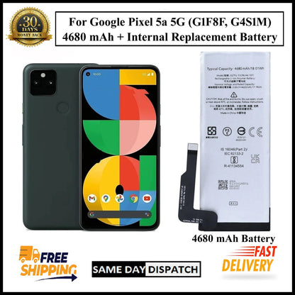 For Google Pixel 5a 5G(G1F8F/G4S1M) 4680mAh+(G27FU) Internal Replacement Battery