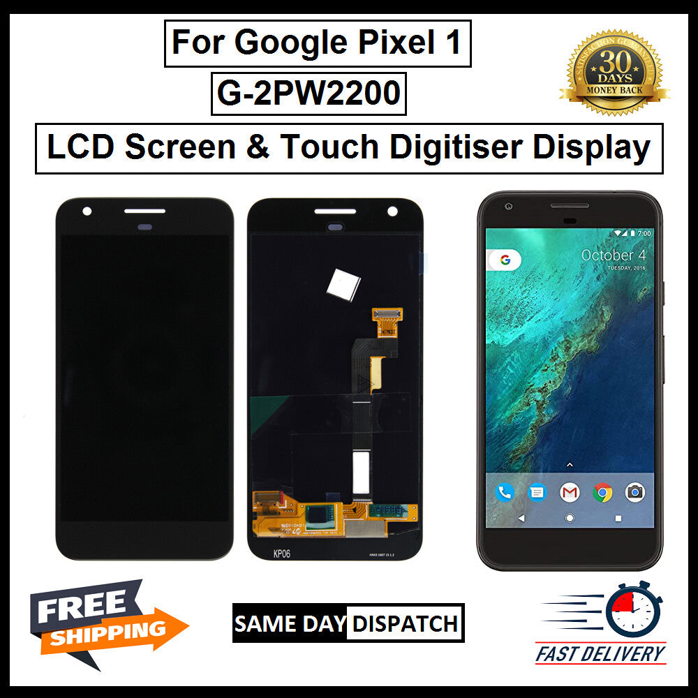 For Google Pixel 1 LCD Display Screen Touch Digitizer Replacement Black 