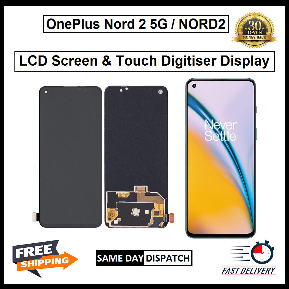 For OnePlus Nord 2 5G / NORD2  Display Screen Touch Digitizer Replacement LCD