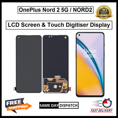 For OnePlus Nord 2 5G / NORD2  Display Screen Touch Digitizer Replacement LCD