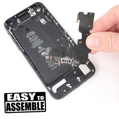 For i Phone 7G / 7 Charging Port Flex ( Black/Grey/White) With Mic 