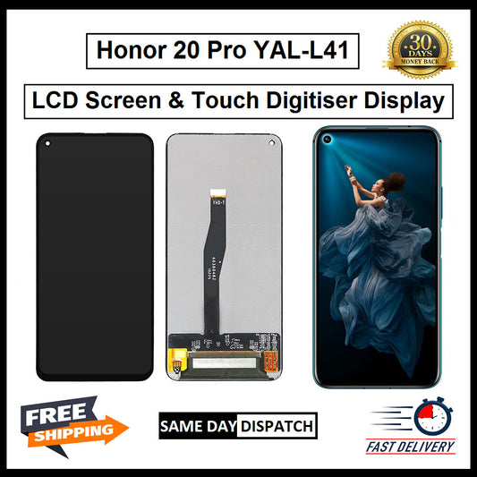For Huawei Honor 20 Pro YAL-L41 Display Screen Touch Digitizer Replacement LCD