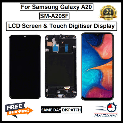 For Samsung Galaxy A20 / SM-A205F LCD With Frame Display Screen Replacement