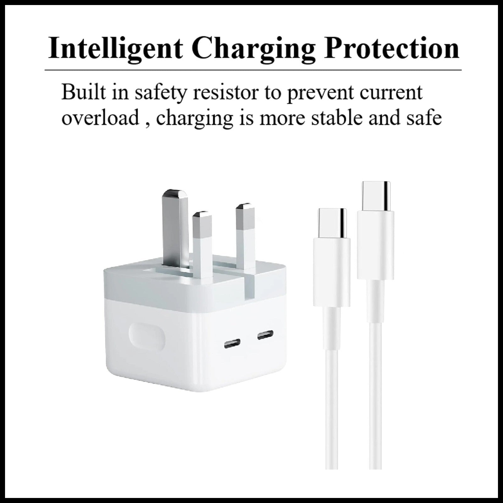 For Dadu 50W Type-C Power Adapter With Type-C to Type-C Fast Charger Cable