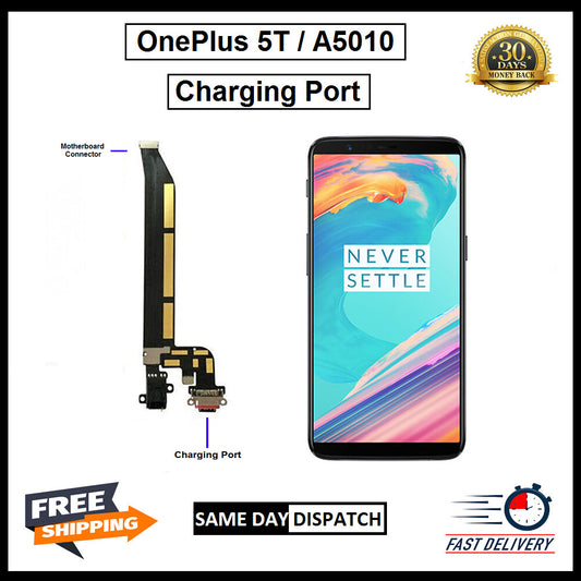 For One Plus 5T / 1+5T Type C USB Replacement Charging Port Flex Connector