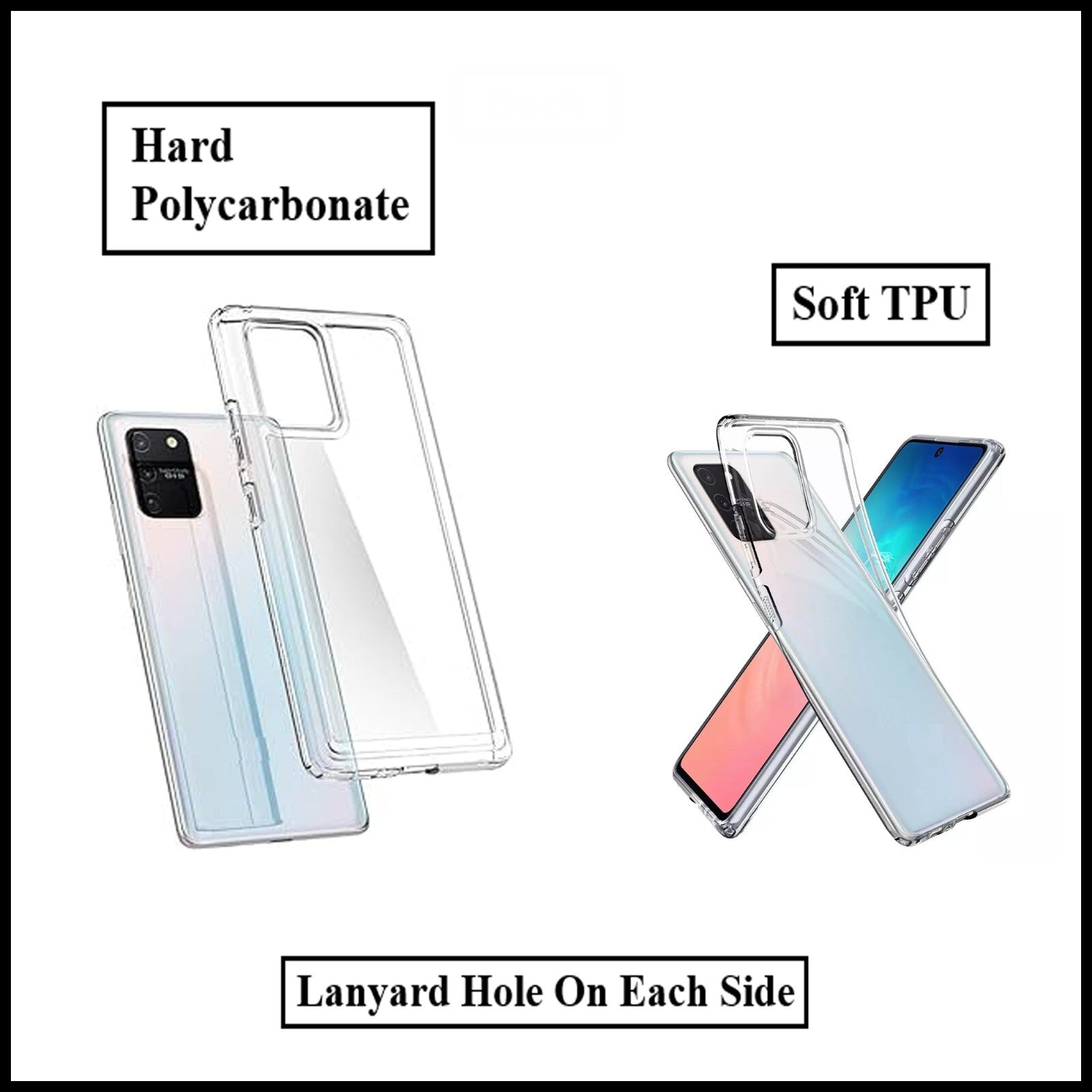 For Samsung Galaxy S10 Lite / A91 5G Slim Clear Shockproof Gel Phone Cover