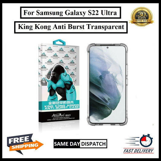 For Samsung Galaxy S22 Ultra King Kong Anti Burst &Silicon Shockproof Case Cover