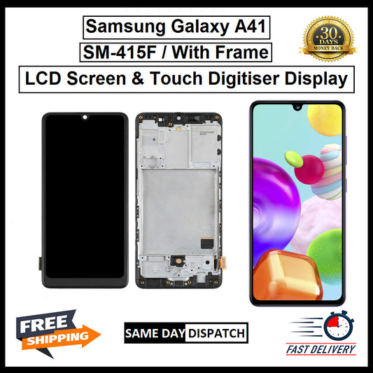 For Samsung Galaxy A41 / SM-A415F LCD Display Screen Touch Digitizer Replacement