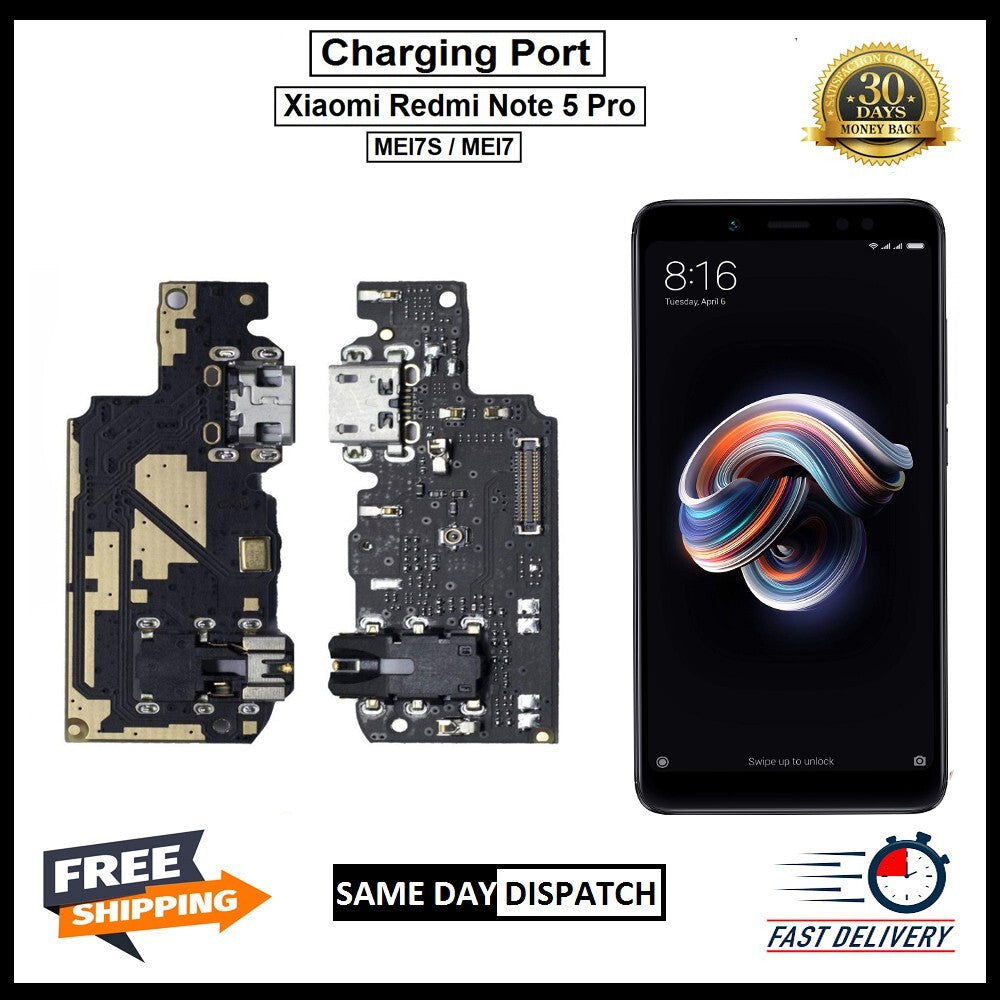 For Xiaomi Redmi  Note 5 Pro (MEI7S / MEI7 )  Charging Port Flex Replacement