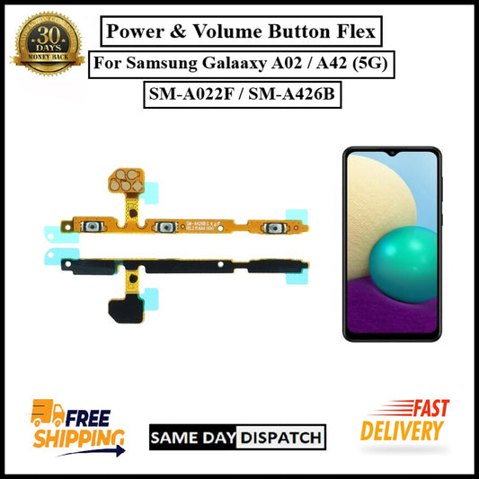 For Samsung Galaxy A02 /A42 5G Power Flex Cable & Volume Button Flex Replacement