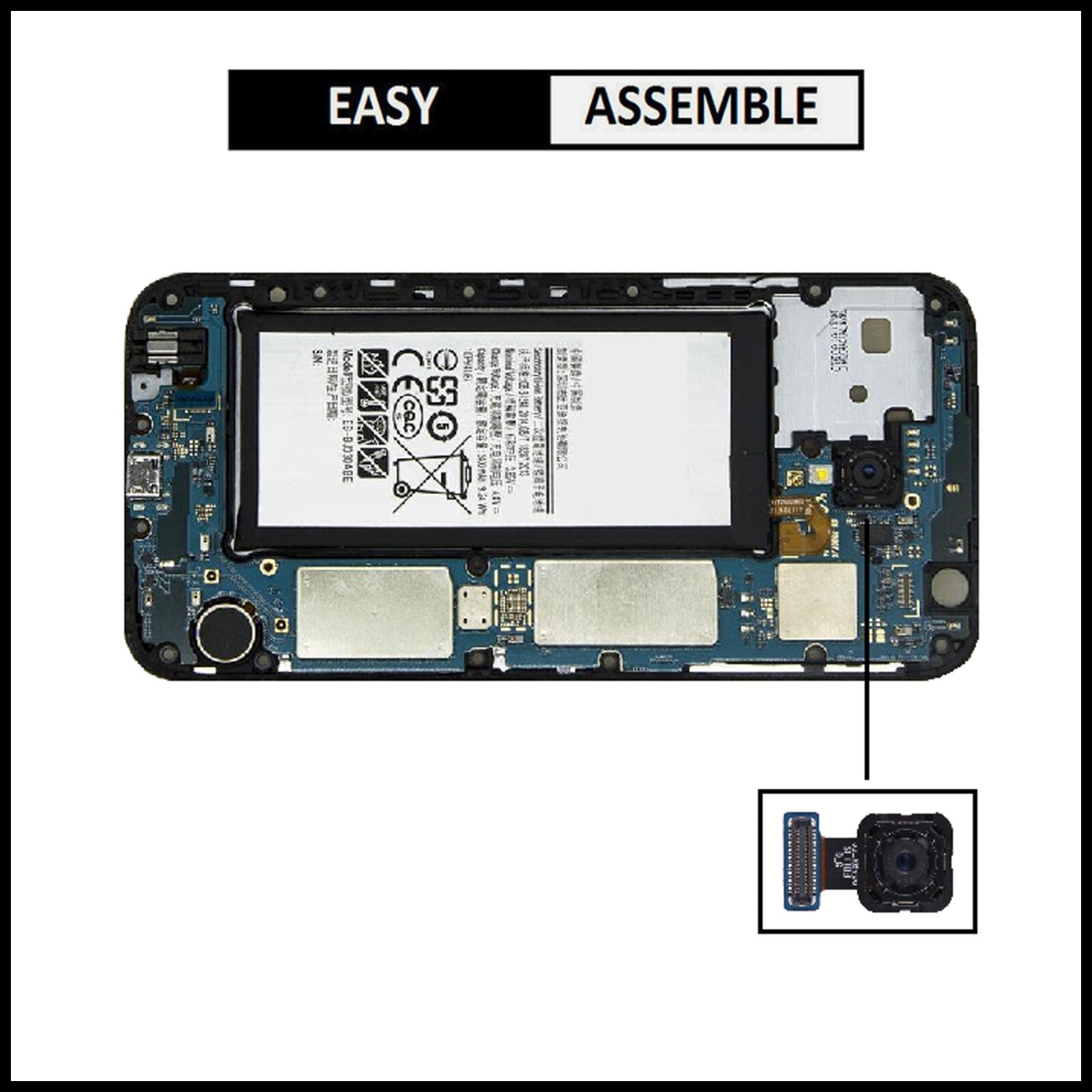 For Samsung Galaxy J3(2017)/SM-J330F Genuine Rear (Back) Main Camera Replacement