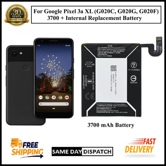For Google Pixel 3a XL ( G020A-B ) 3700mAh+ Internal Replacement Battery