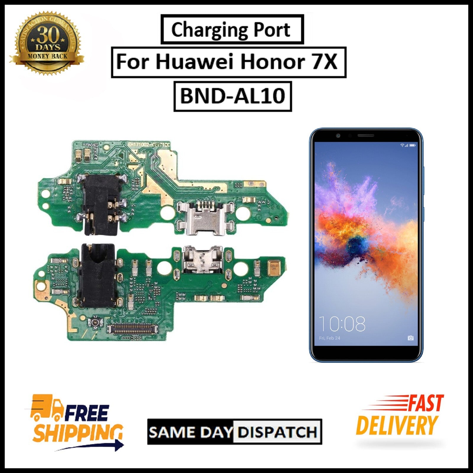For Huawei Honor 7X Replacement Charging Port Board Flex Connector