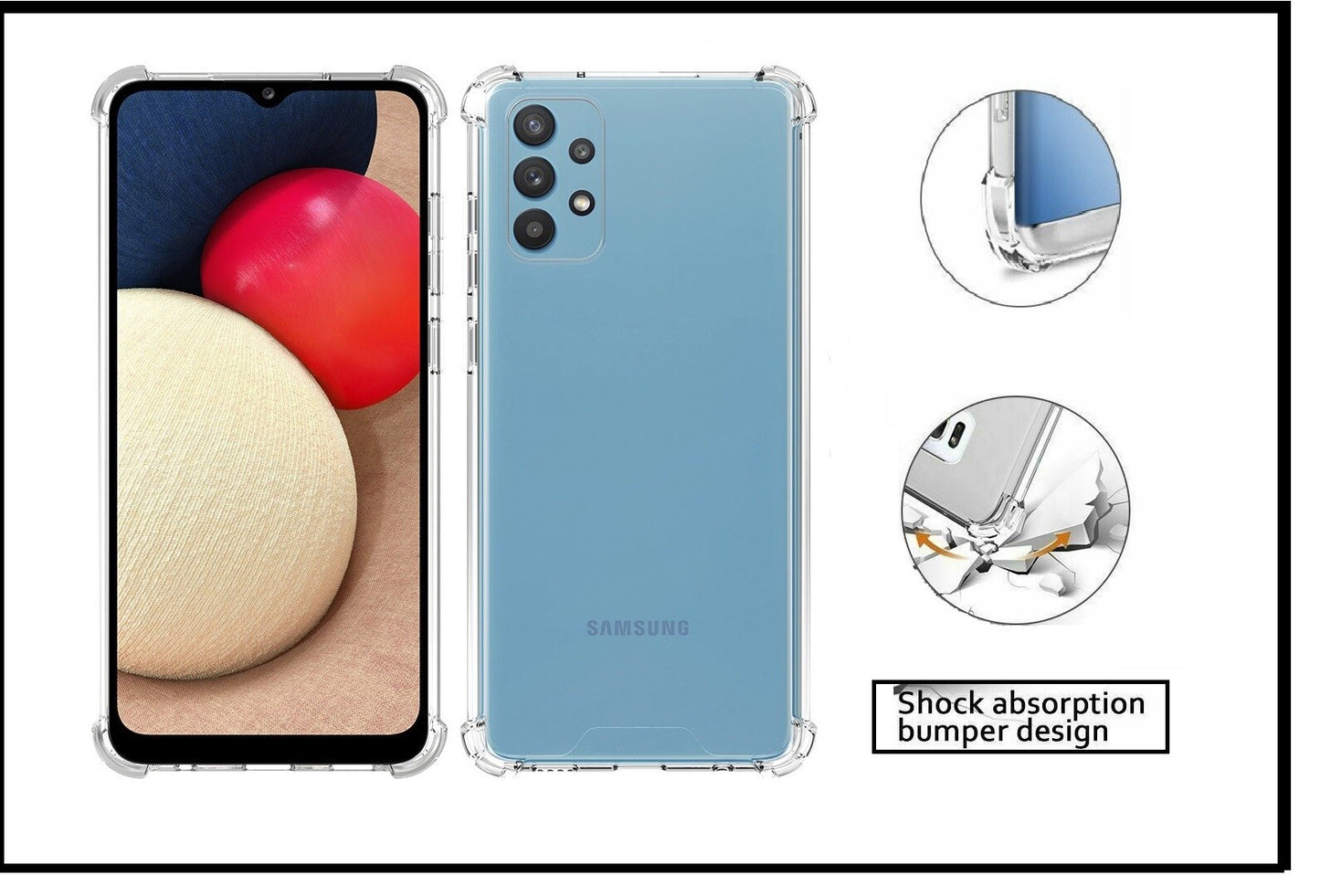 For Samsung Galaxy A32 5G King Kong Anti Burst &Silicon Shockproof Case Cover
