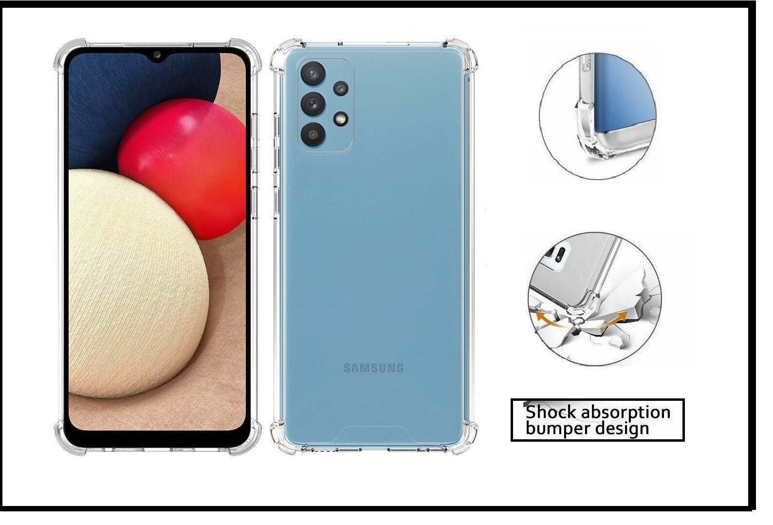 For Samsung Galaxy A32 5G King Kong Anti Burst &Silicon Shockproof Case Cover