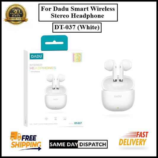 For Dadu Smart Wireless Bluetooth Stereo Earphones-White