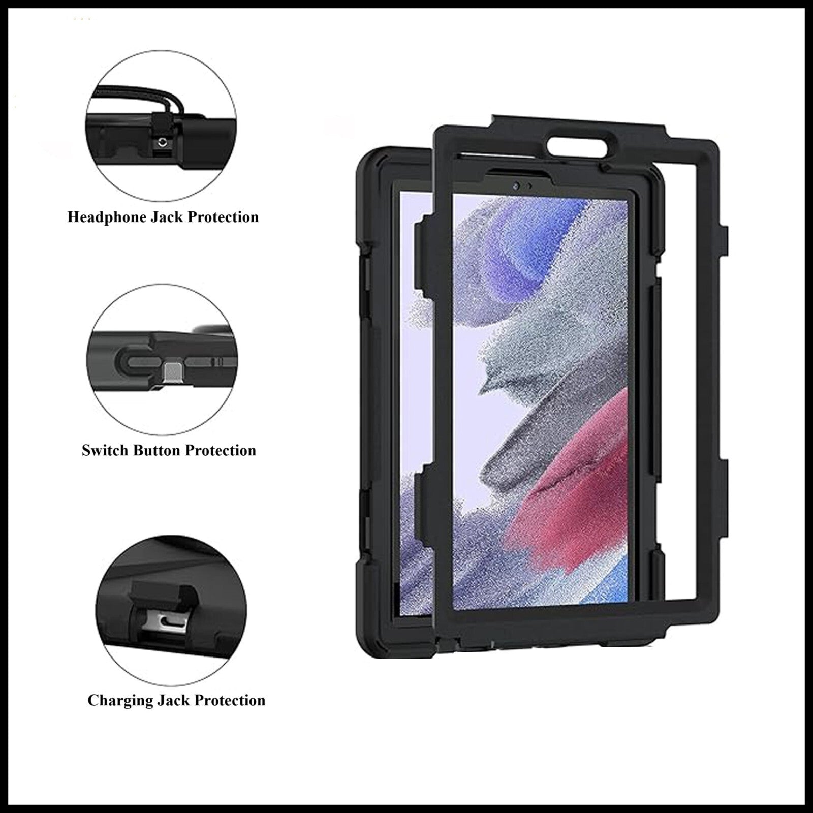 For Samsung Galaxy Tab A7 Lite 2021 SM-T220/T225/T227 360° Rotating Stand Covers