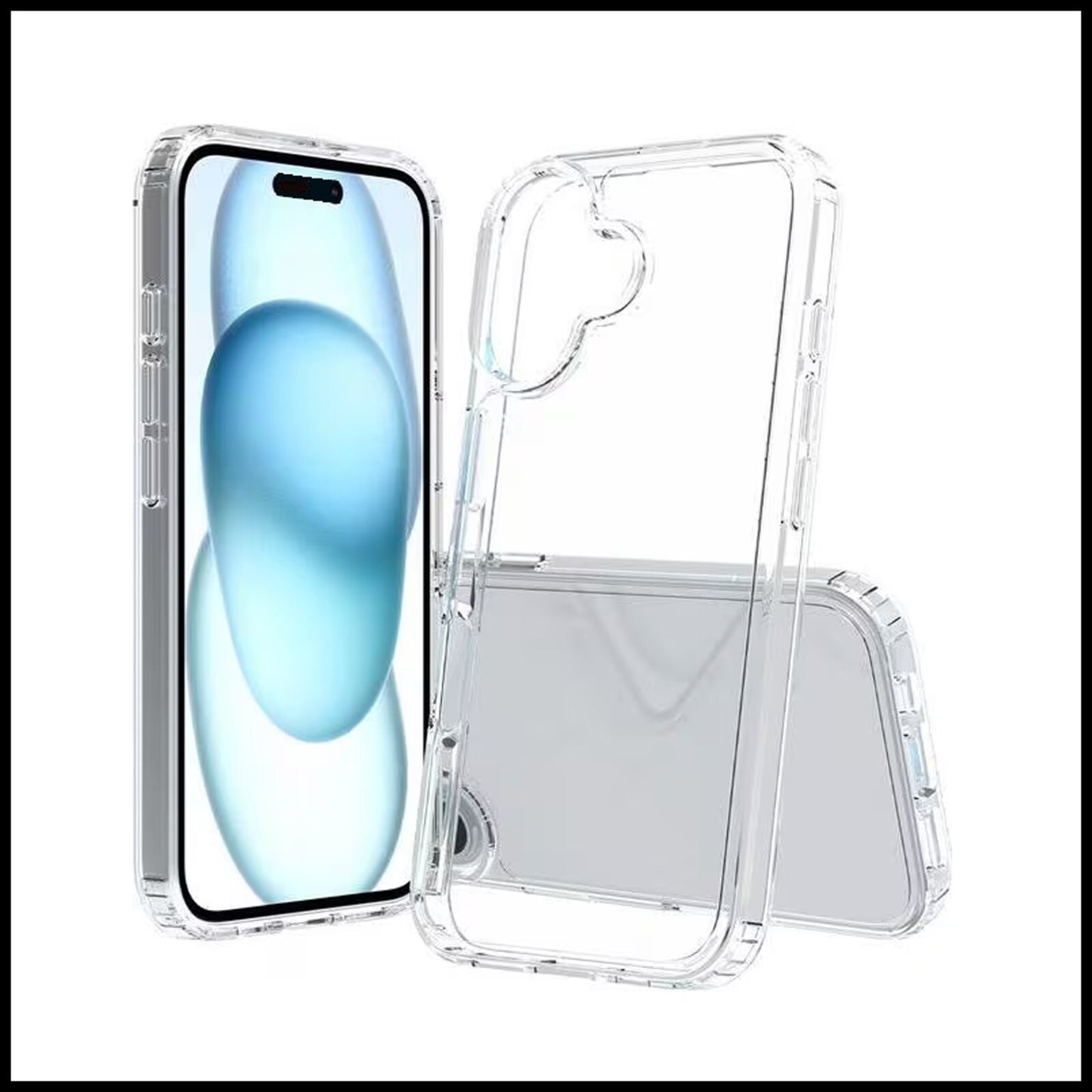 For Apple iPhone 16 Plus Slim Clear Shockproof Gel Phone Cover