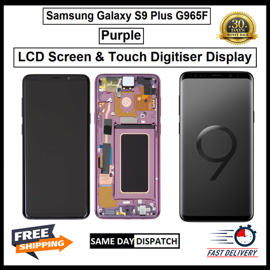 For Samsung Galaxy S9 Plus / SM-G965F Purple Screen Touch Replacement LCD