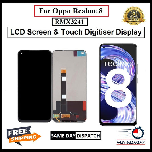 For Oppo Realme 8 5G Display Screen Touch Digitizer Replacement