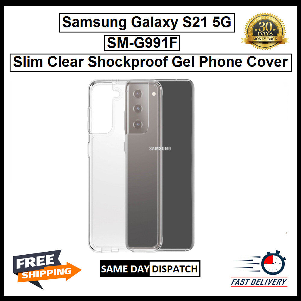 For Samsung Galaxy S21 5G / SM-G991F Slim Clear Shockproof Gel Phone Cover