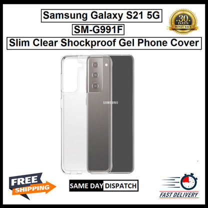 For Samsung Galaxy S21 5G / SM-G991F Slim Clear Shockproof Gel Phone Cover