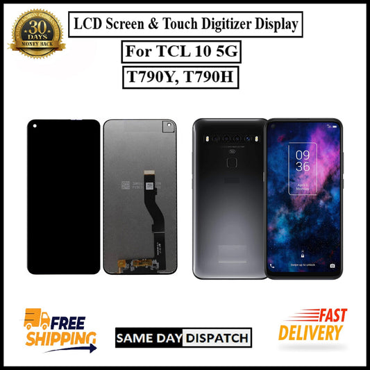 For TCL 10 5G / T790Y / T790H LCD Display screen Touch Digitizer Replacement