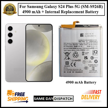 For Samsung Galaxy S24 Plus 5G (SM-S926B) 4900mAh+ Internal Replacement Battery