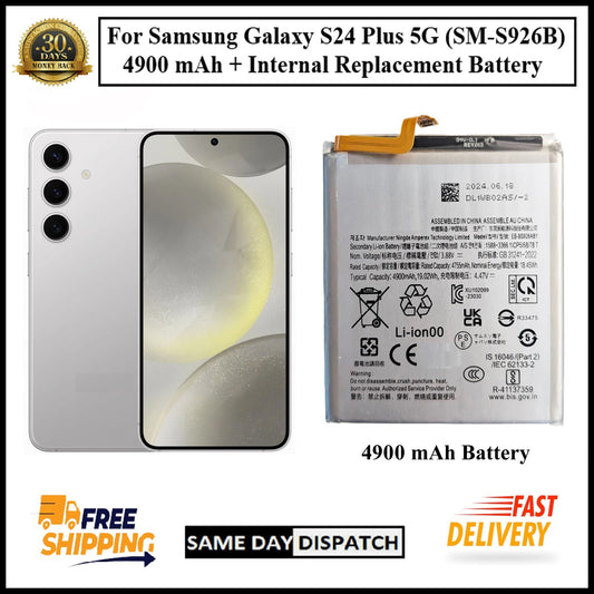 For Samsung Galaxy S24 Plus 5G (SM-S926B) 4900mAh+ Internal Replacement Battery