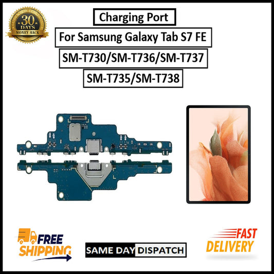 For Samsung Galaxy Tab S7 FE SM-T730 Charging Port Board Connector Replacement
