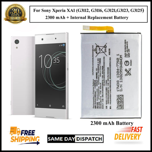 For Sony Xperia XA1 (LIP1635ERPCS) 2300mAh+ Internal Replacement Battery
