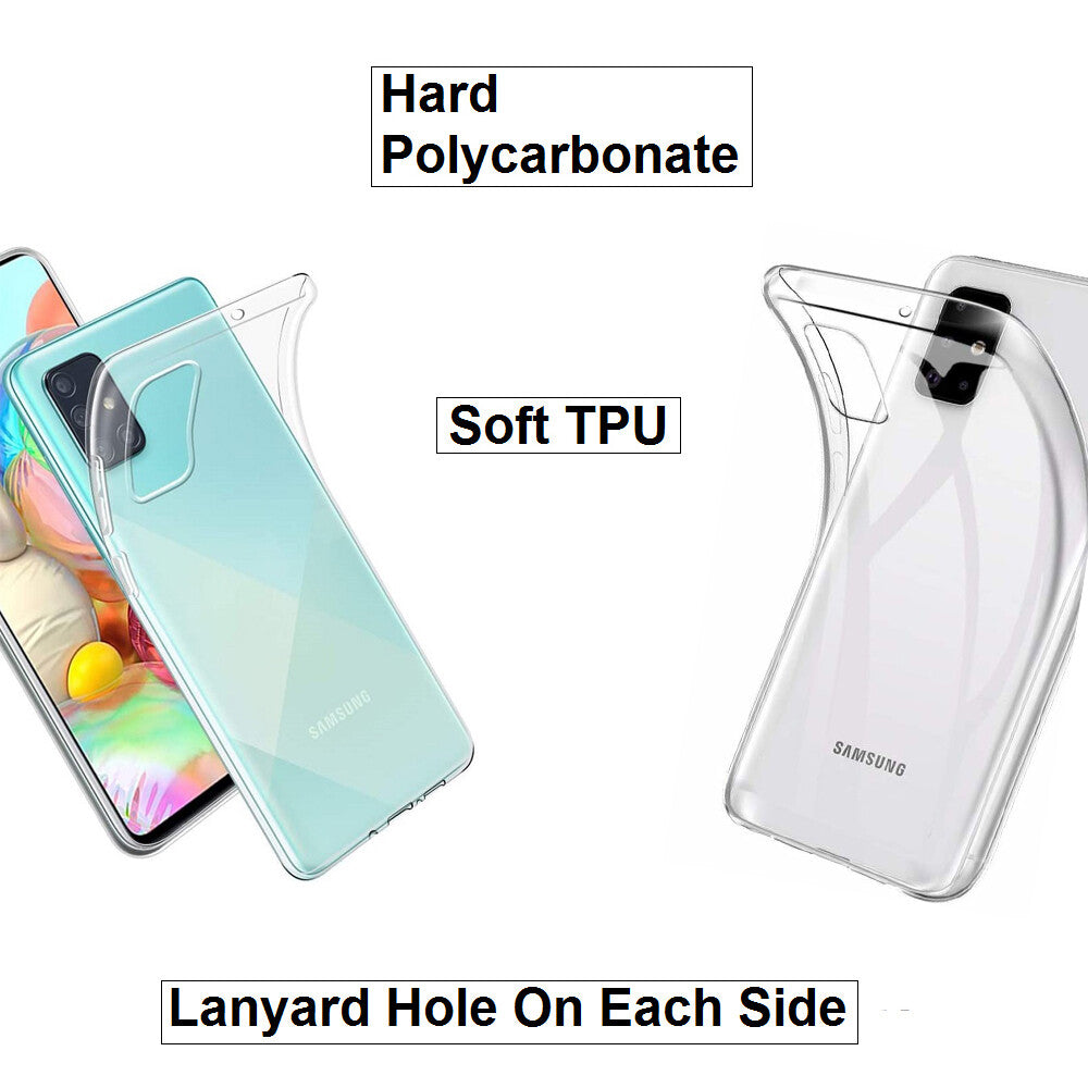 For Samsung Galaxy A71 / SM-A715F Slim Clear Shockproof Gel Phone Cover