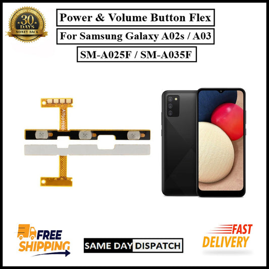 For Samsung Galaxy A02s / A03 Power Flex Cable & Volume Button Flex Replacement