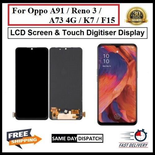For Oppo A91 / Reno 3 / A73 4G / K7 / F15 LCD Display Screen Touch Replacement
