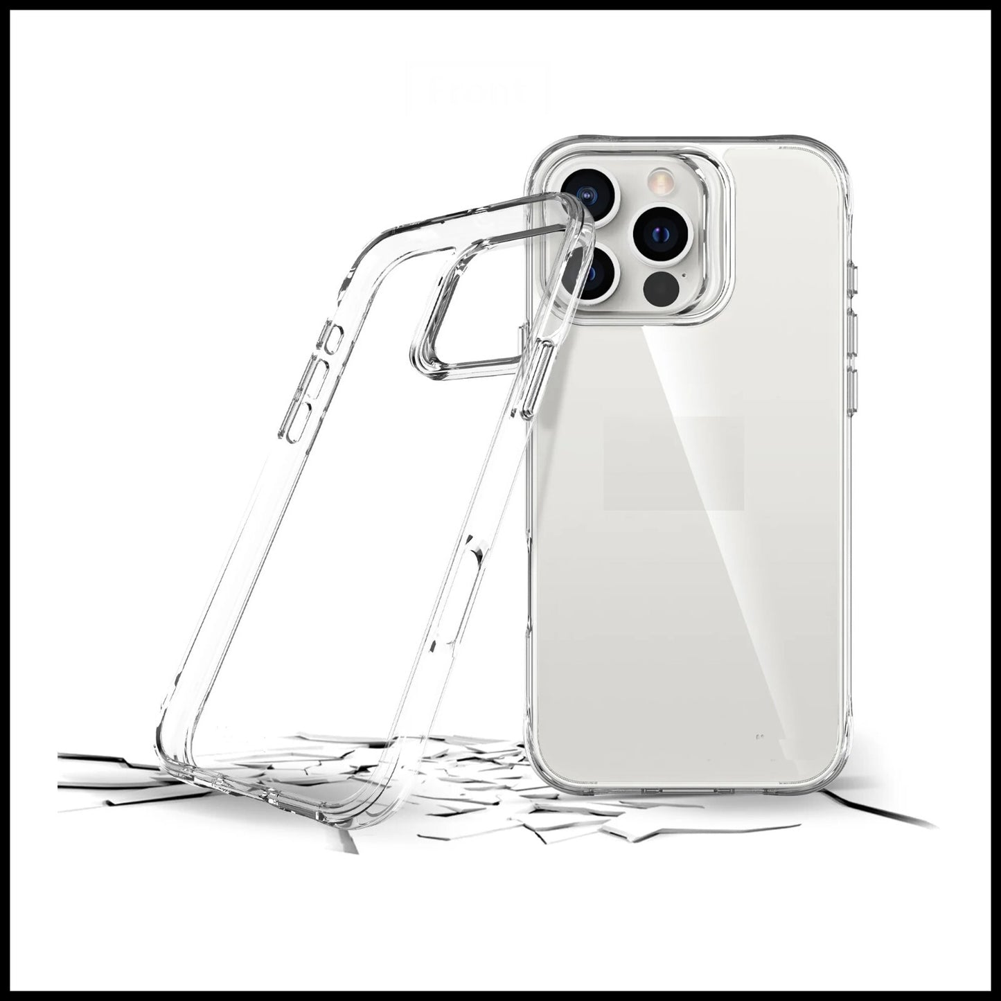 For Apple iPhone 16 Pro Slim Clear Shockproof Gel Phone Cover